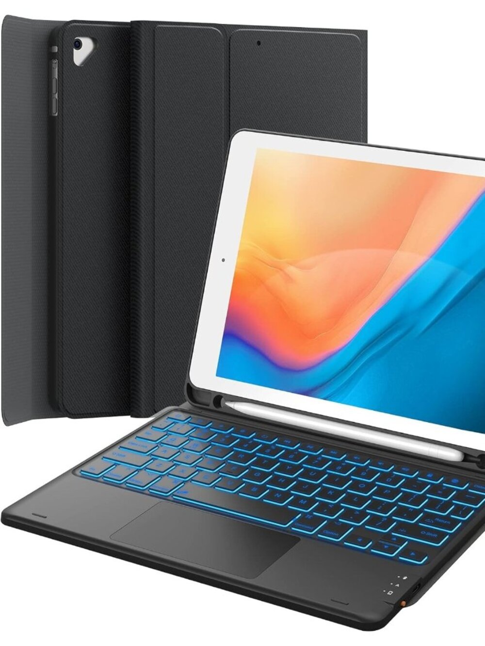 GreenLaw iPad 9.7 Keyboard Case Backlit Dual Bluetooth for iPad 5/6 Air 2 Pro